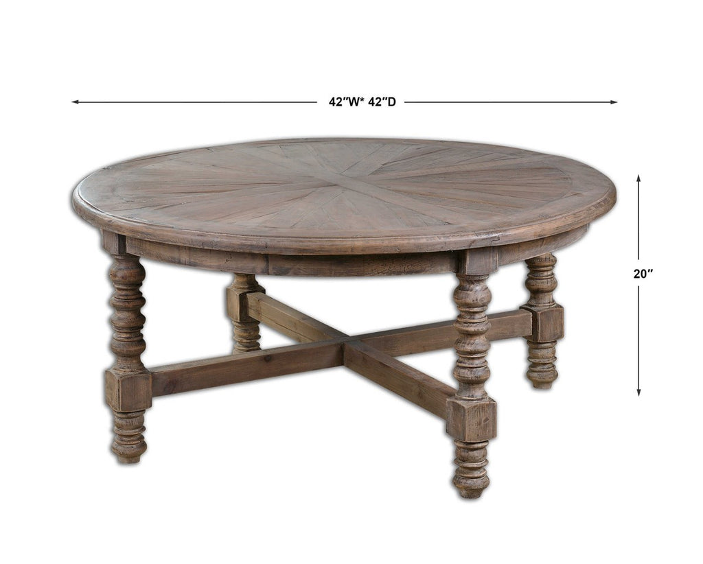Samuelle Wooden Coffee Table - Bombay Mercantile