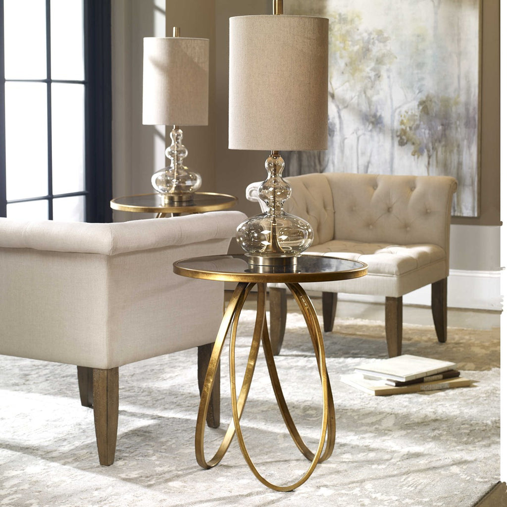 Montrez Gold Side Table - Bombay Mercantile
