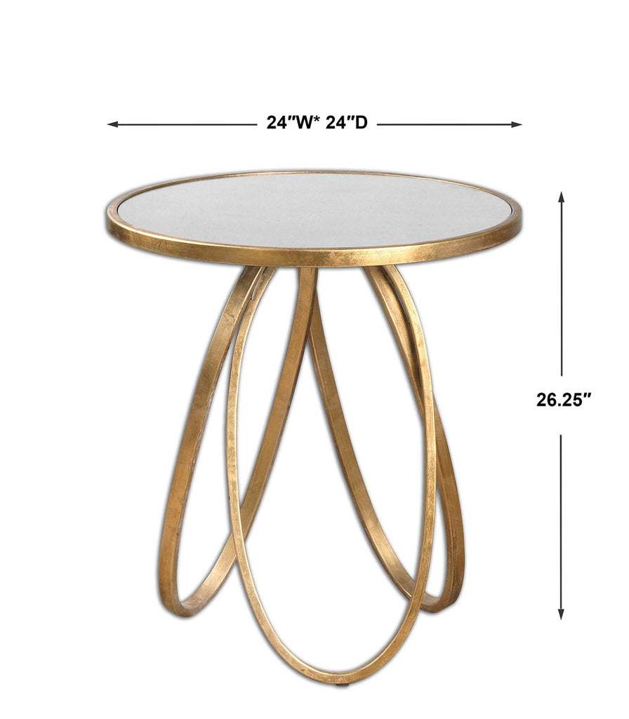 Montrez Gold Side Table - Bombay Mercantile