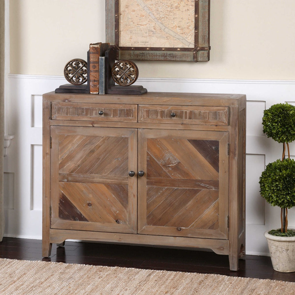 Hesperos Reclaimed Wood Console Cabinet - Bombay Mercantile