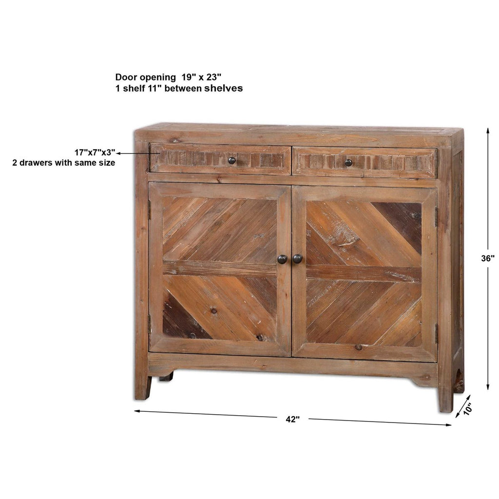 Hesperos Reclaimed Wood Console Cabinet - Bombay Mercantile