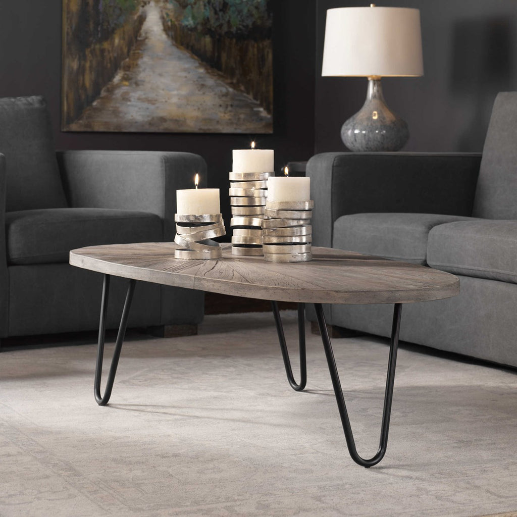 Leveni Wooden Coffee Table - Bombay Mercantile