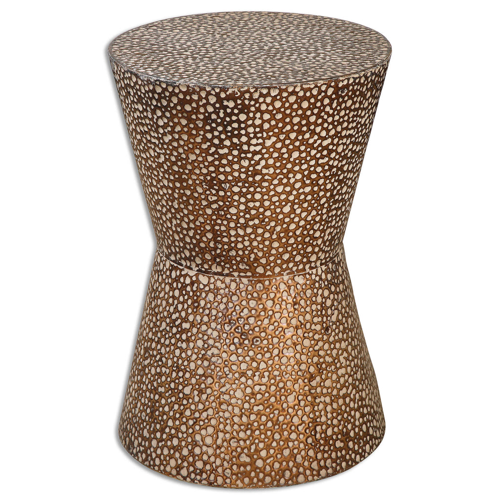 Cutler Drum Shaped Accent Table - Bombay Mercantile