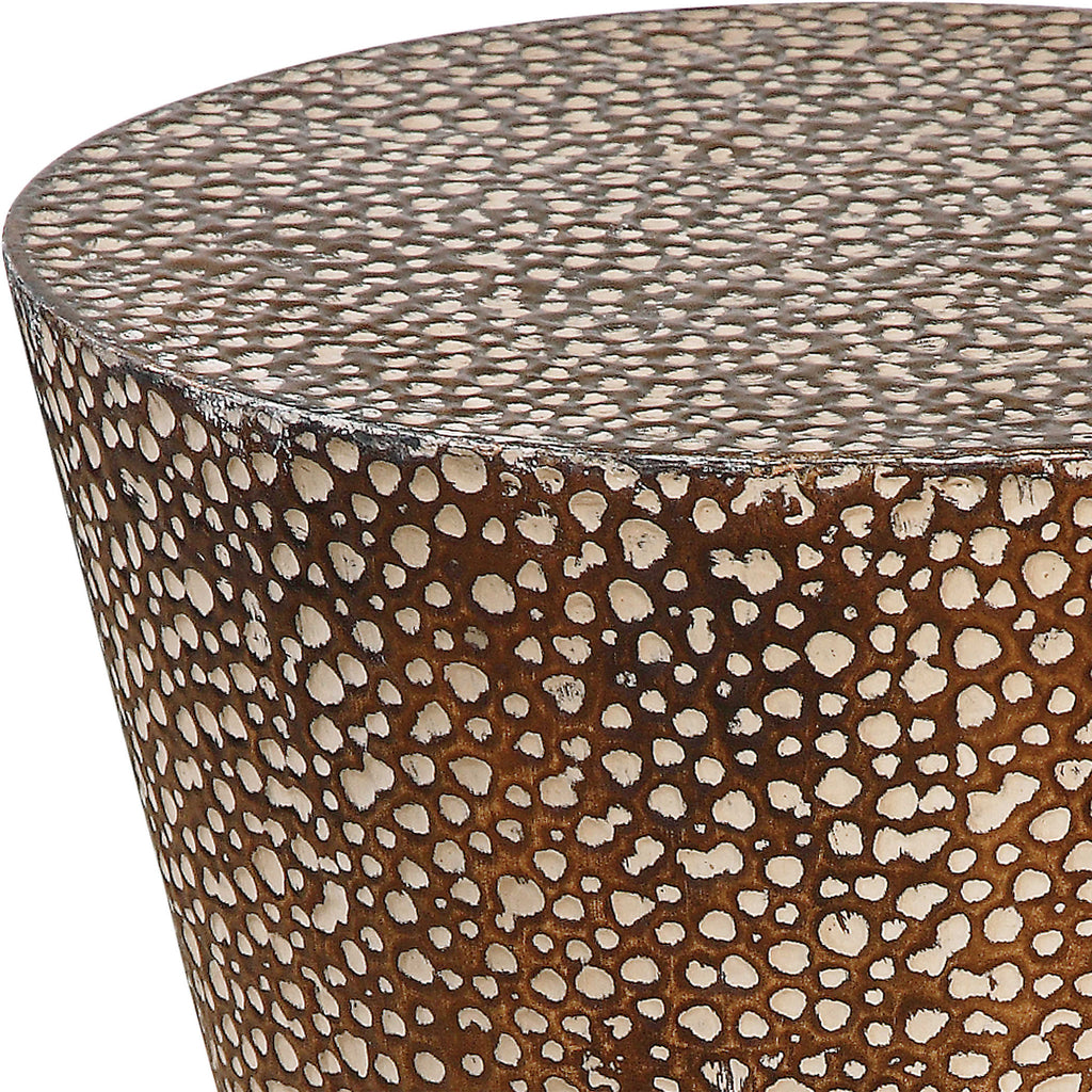Cutler Drum Shaped Accent Table - Bombay Mercantile