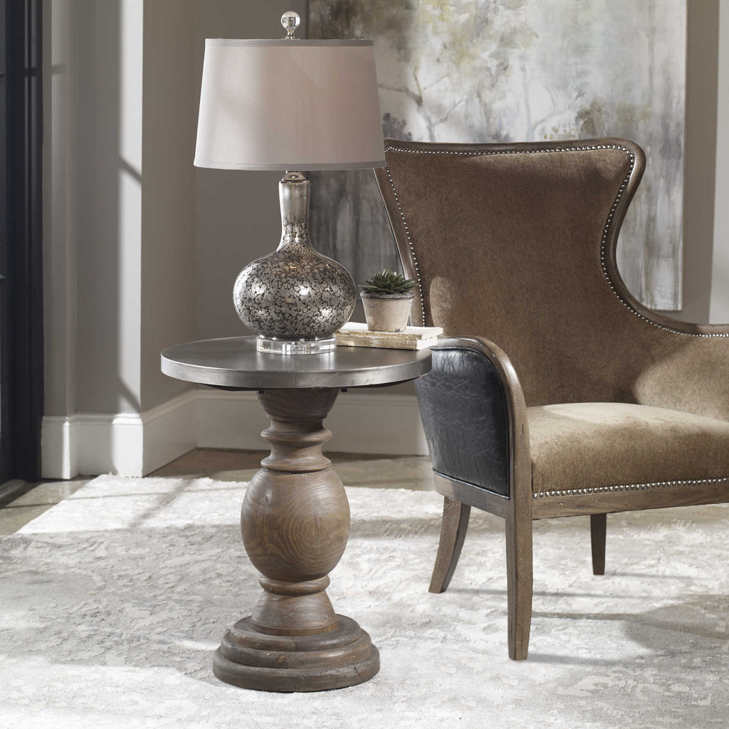 Blythe Wooden SideTable - Bombay Mercantile