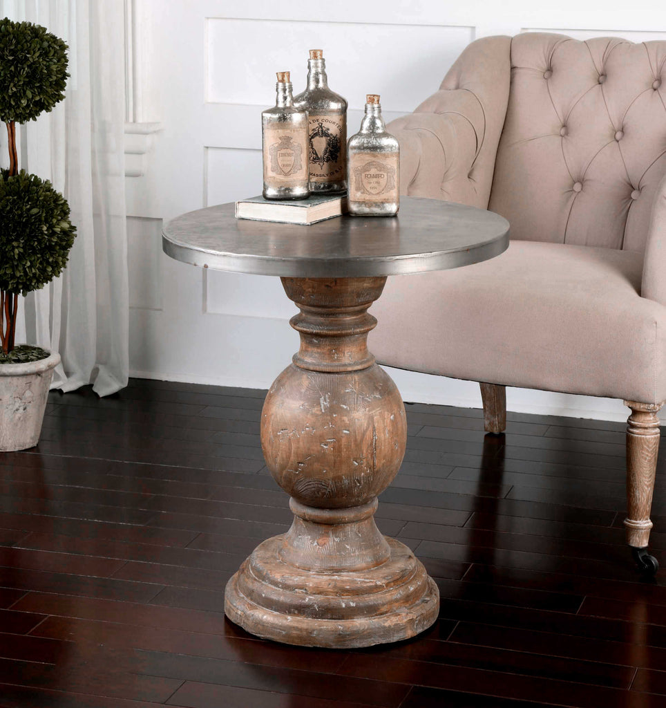 Blythe Wooden SideTable - Bombay Mercantile