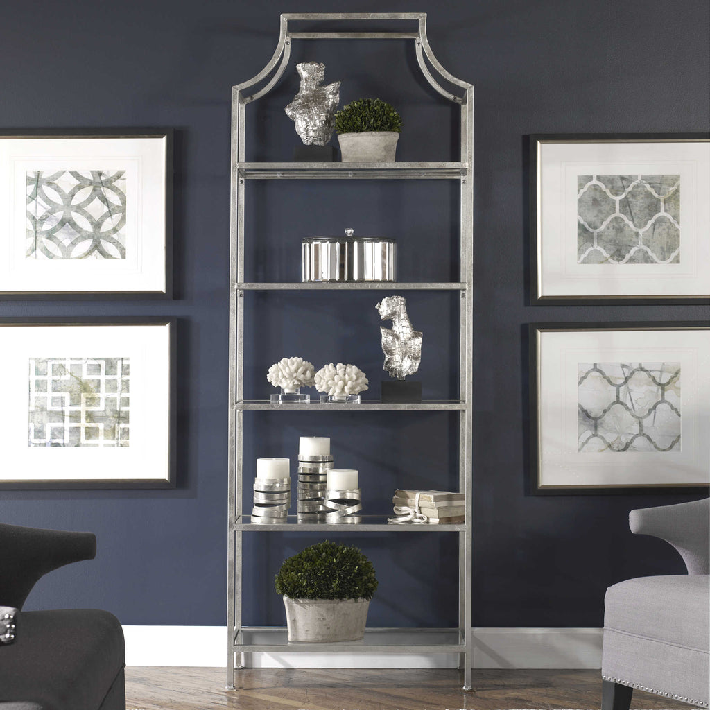 Aurelie Silver Etagere - Bombay Mercantile