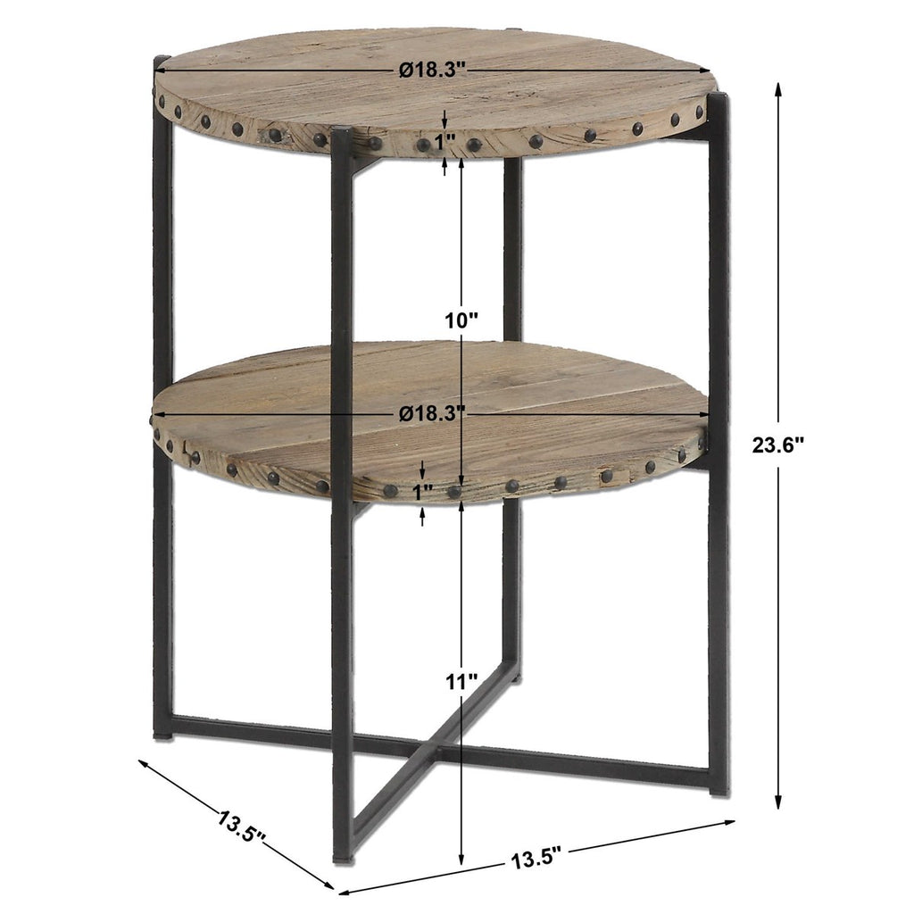 Kamau Round Accent Table - Bombay Mercantile
