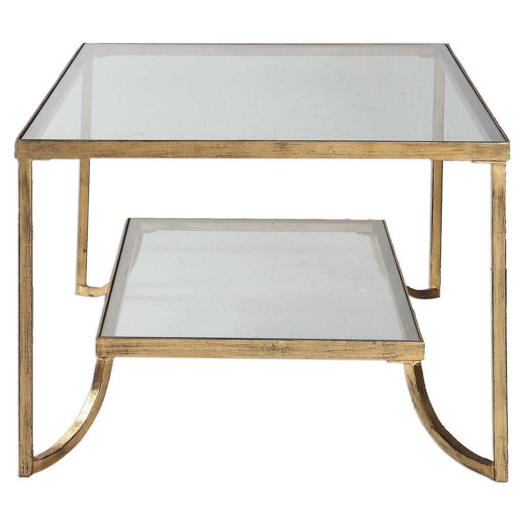 Katina Gold Leaf Coffee Table - Bombay Mercantile