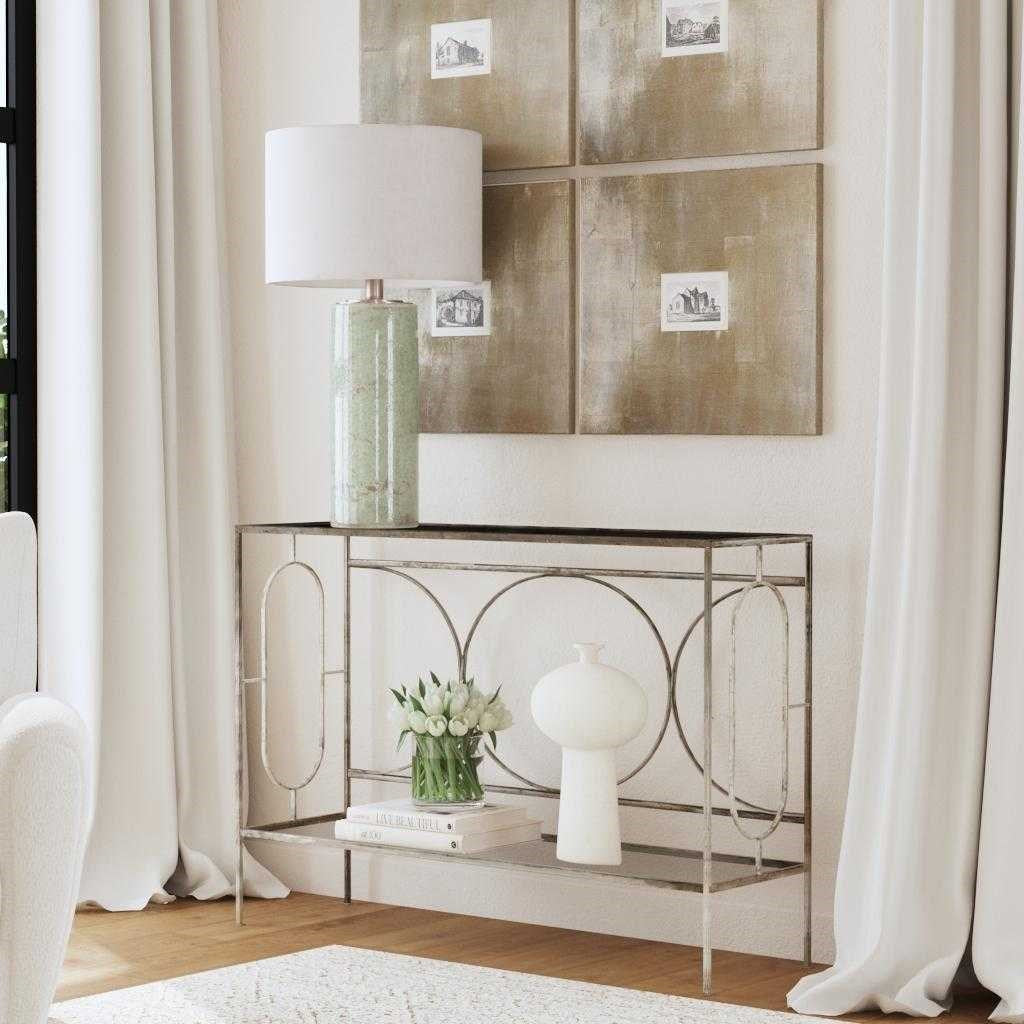 Luano Silver Console Table - Bombay Mercantile