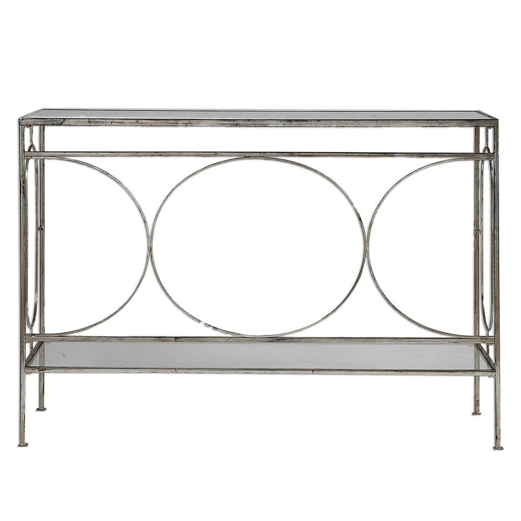 Luano Silver Console Table - Bombay Mercantile