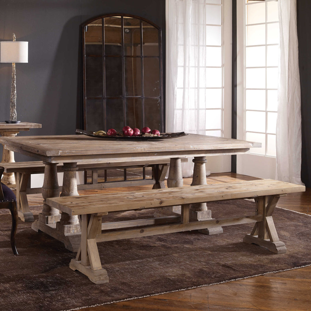 Stratford Salvaged Wood Bench - Bombay Mercantile