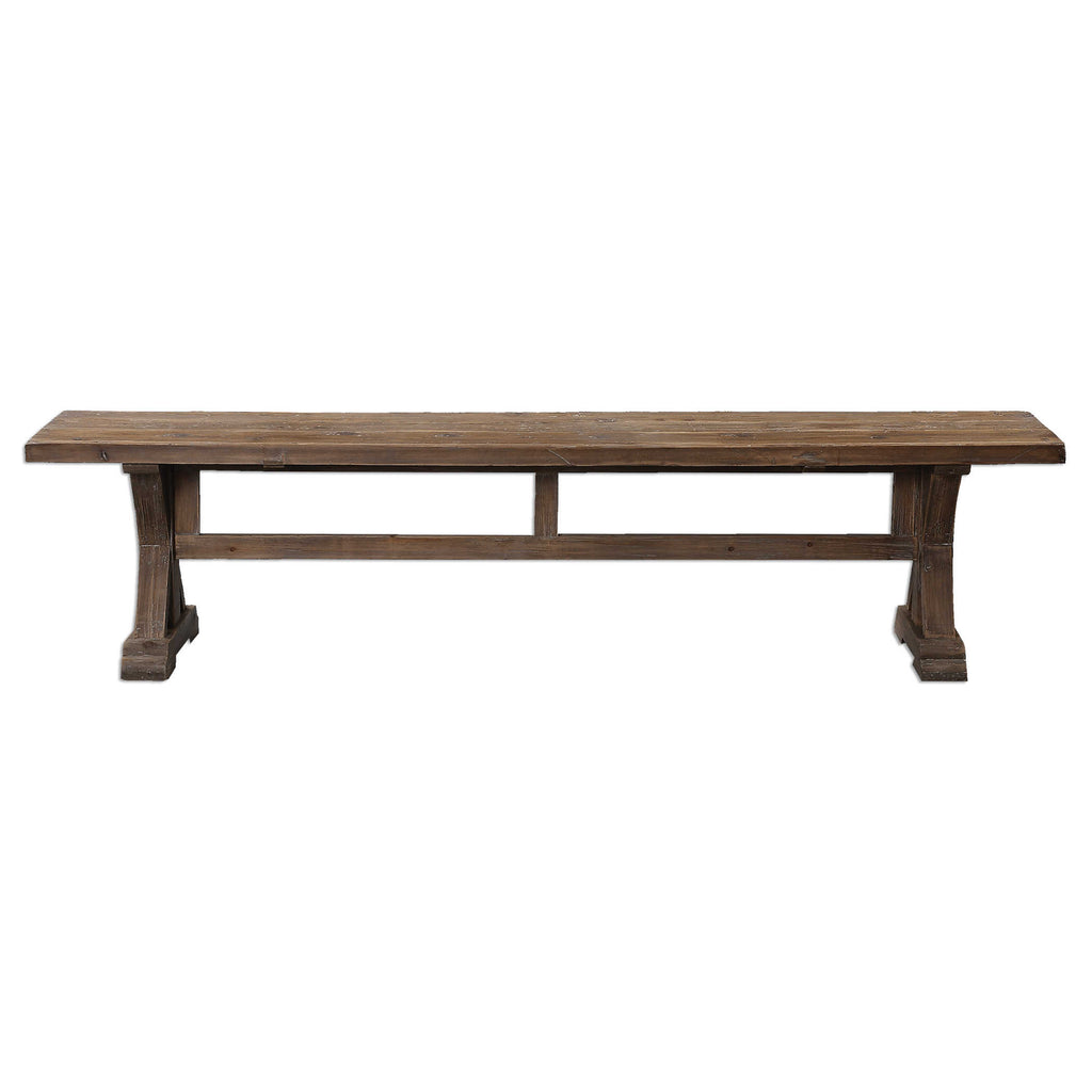 Stratford Salvaged Wood Bench - Bombay Mercantile