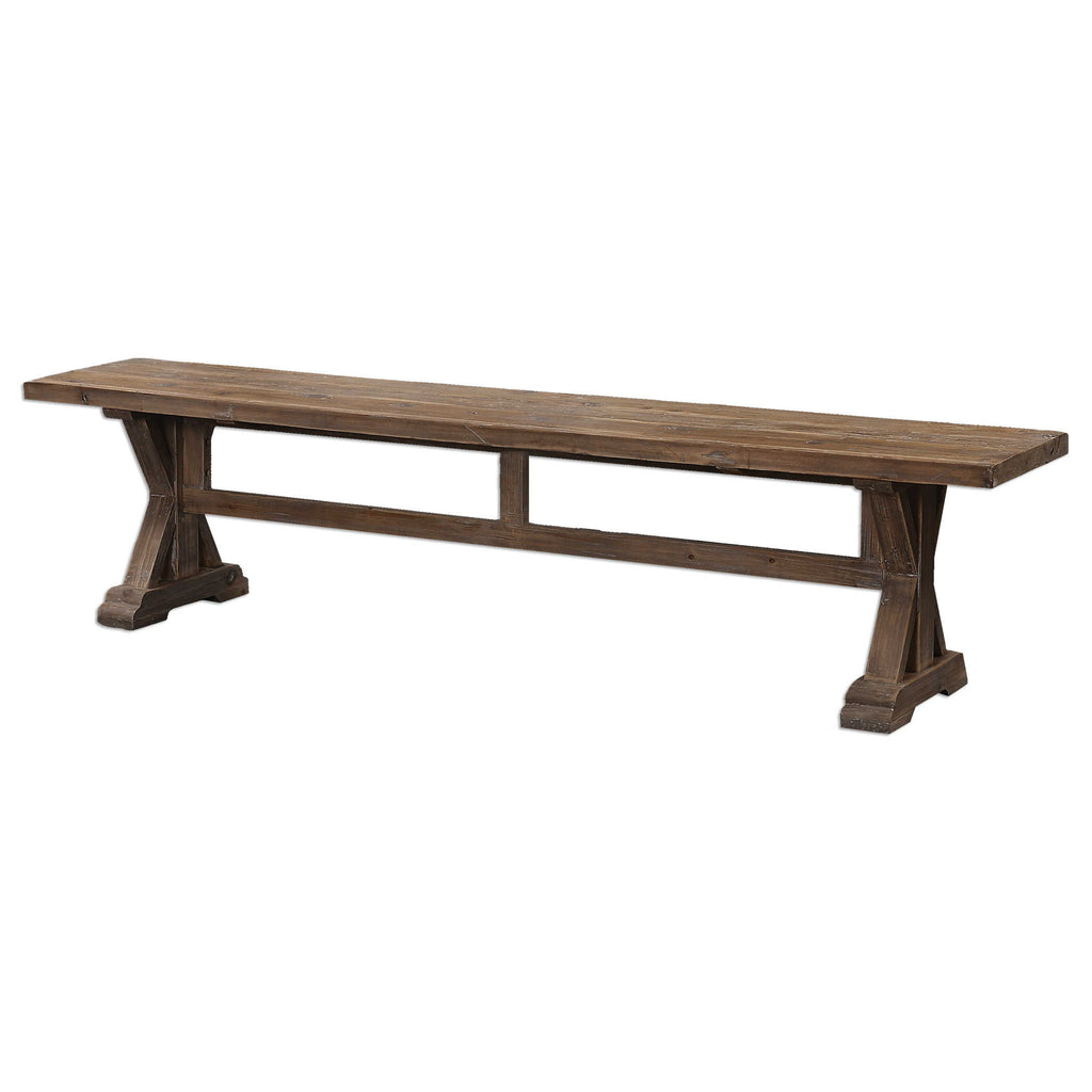 Stratford Salvaged Wood Bench - Bombay Mercantile