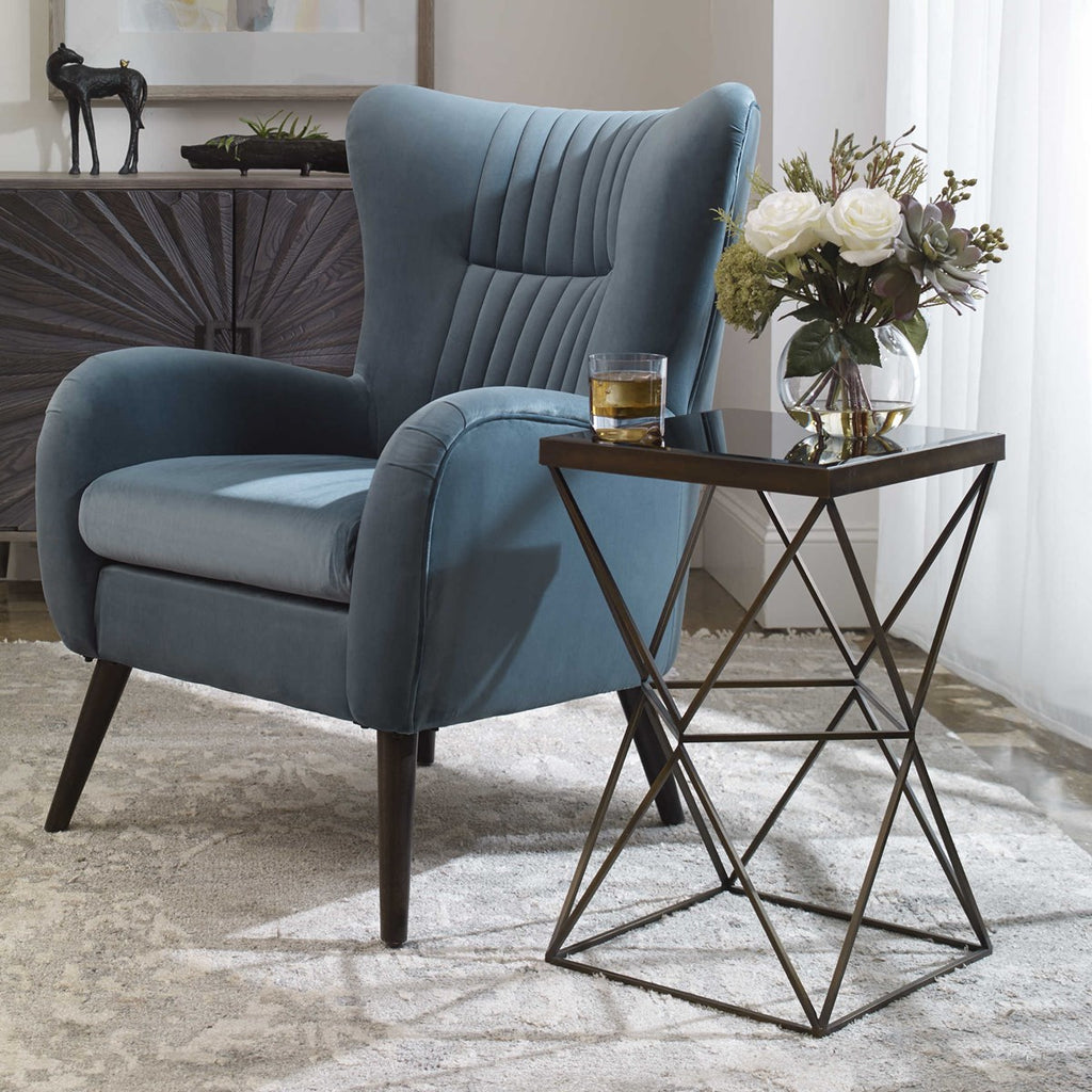 Uberto Caged Frame Accent Table - Bombay Mercantile