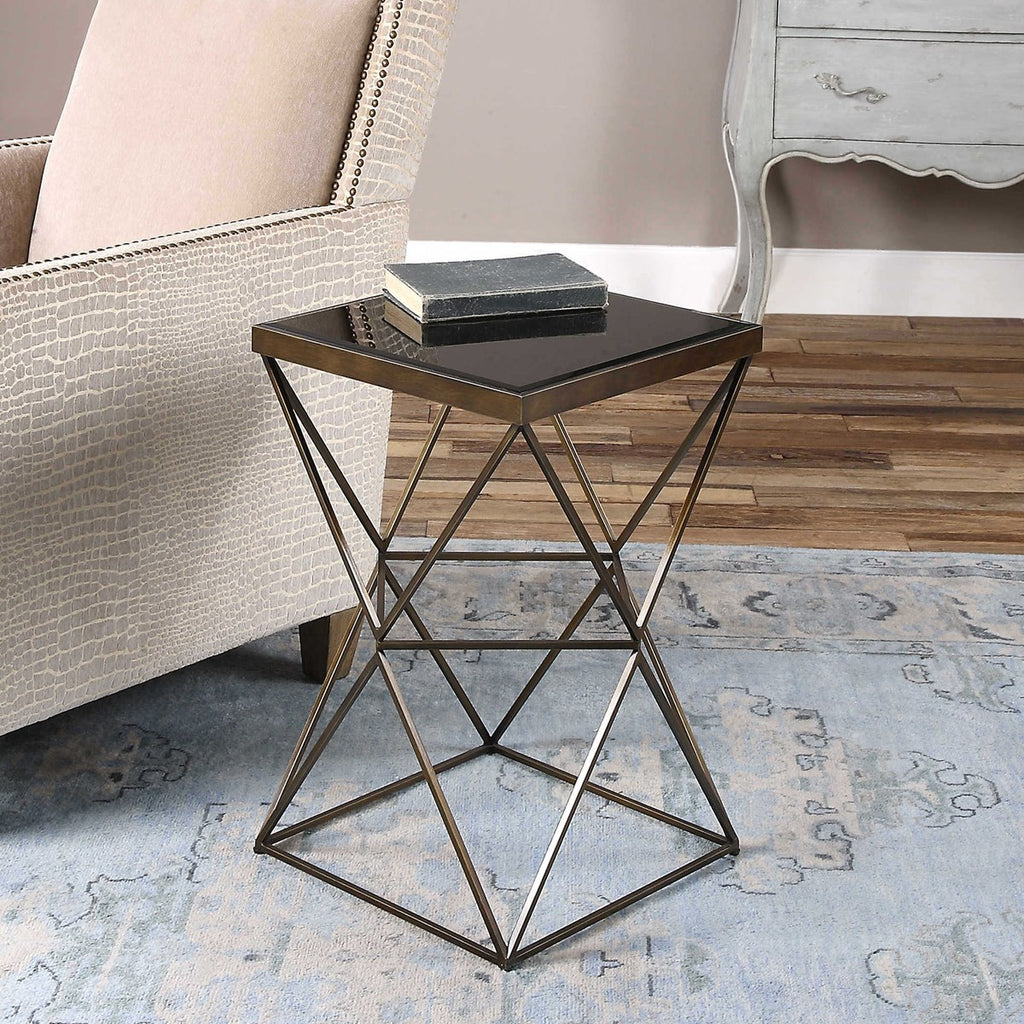 Uberto Caged Frame Accent Table - Bombay Mercantile