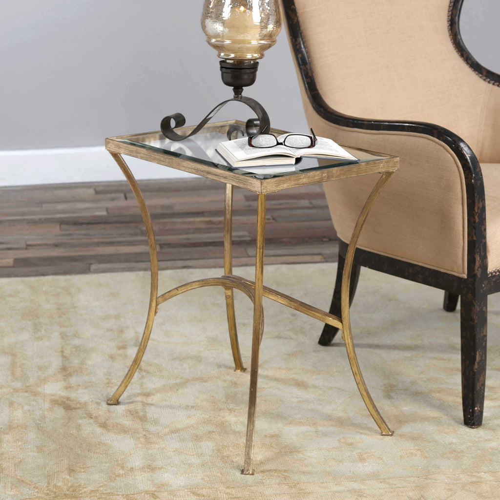 Alayna Gold End Table - Bombay Mercantile