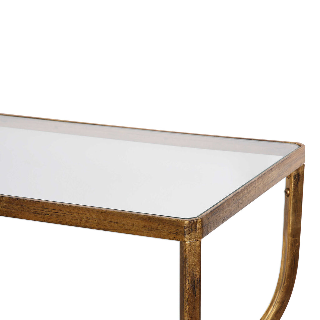 Deline Gold Console Table - Bombay Mercantile