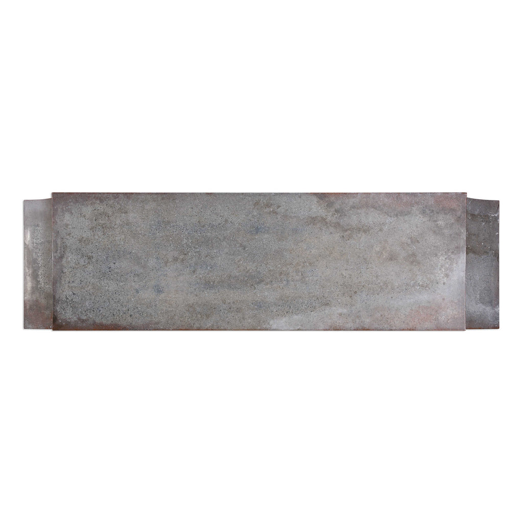 Agathon Stone Gray Console Table - Bombay Mercantile