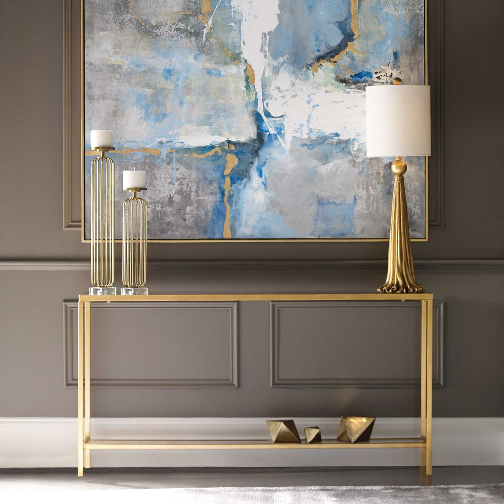 Hayley Gold Console Table - Bombay Mercantile