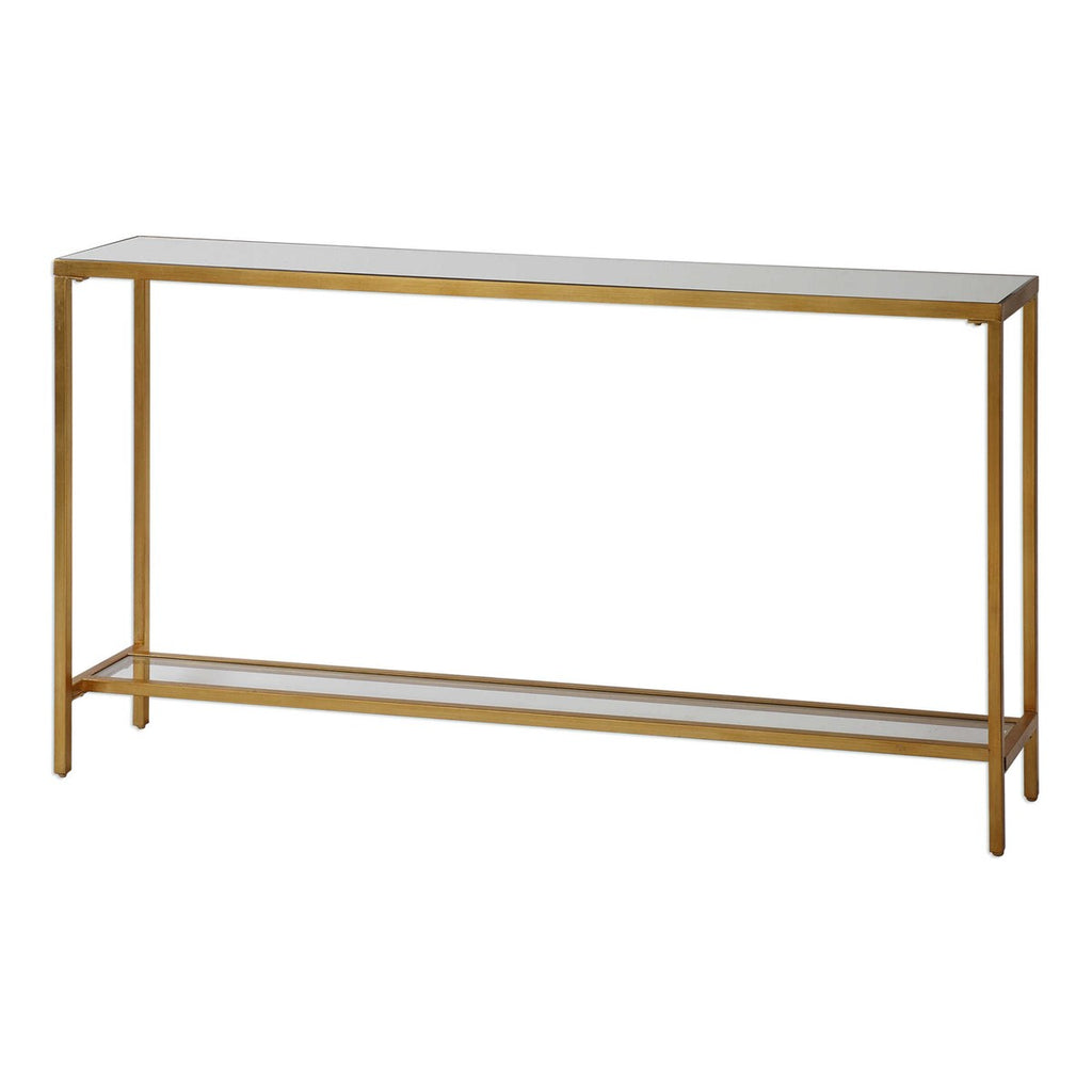 Hayley Gold Console Table - Bombay Mercantile