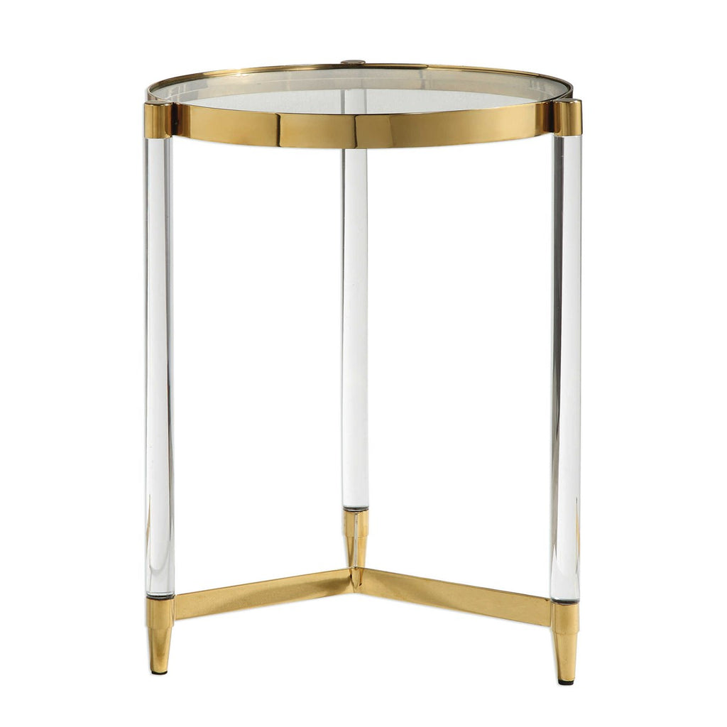 Kellen Glass Accent Table - Bombay Mercantile