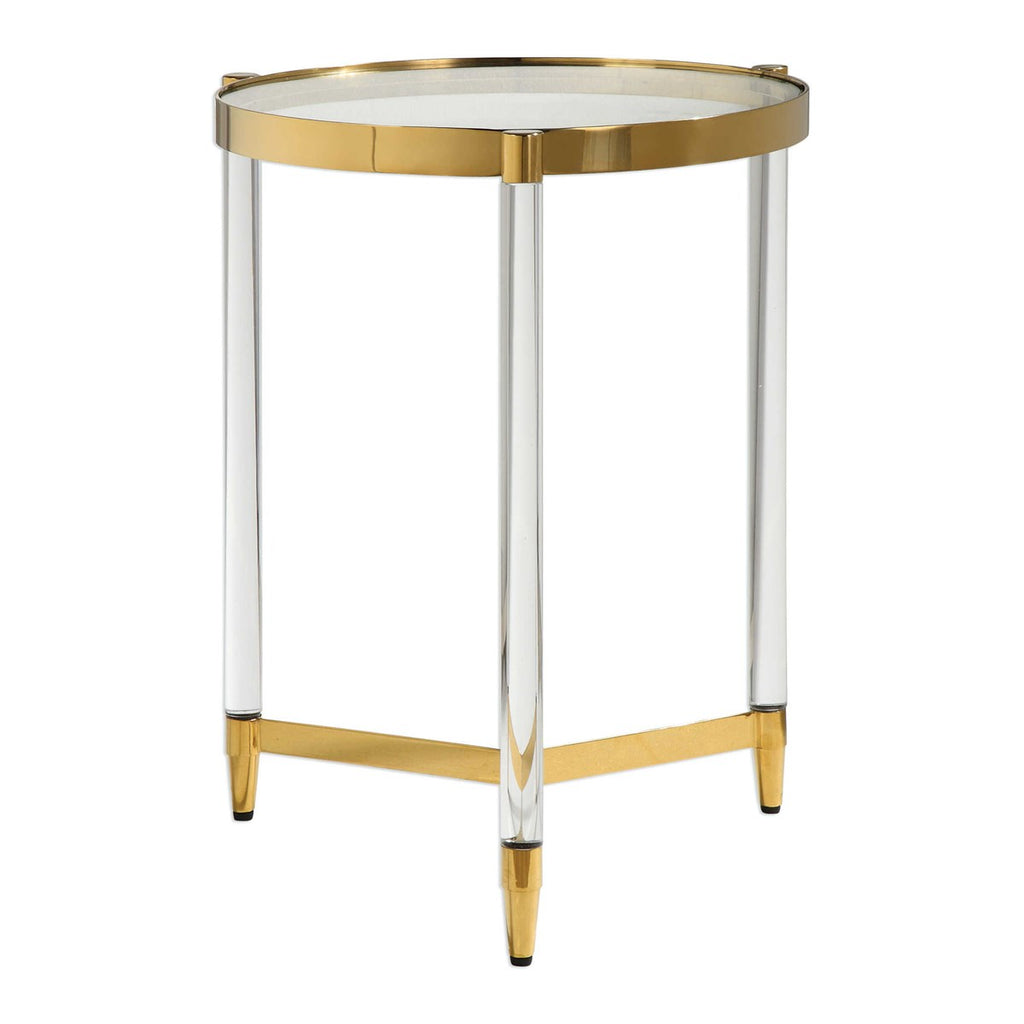 Kellen Glass Accent Table - Bombay Mercantile