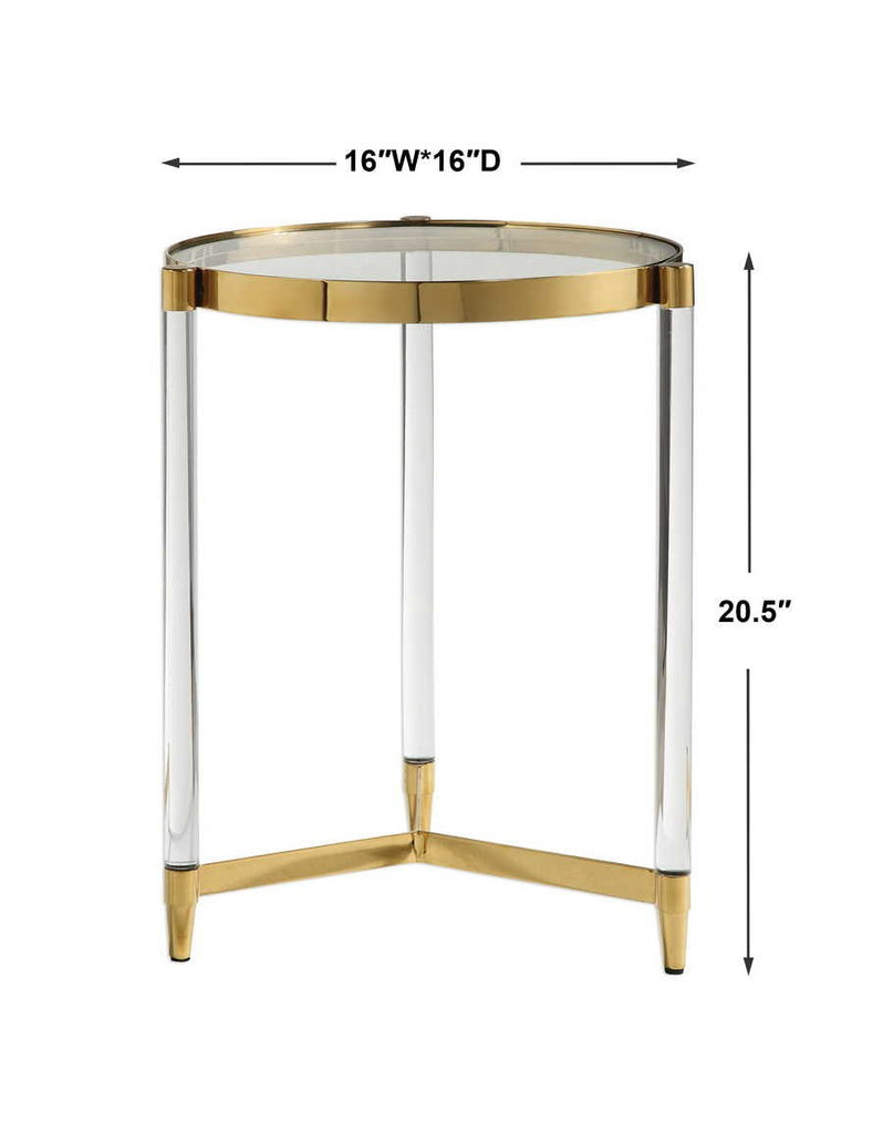 Kellen Glass Accent Table - Bombay Mercantile