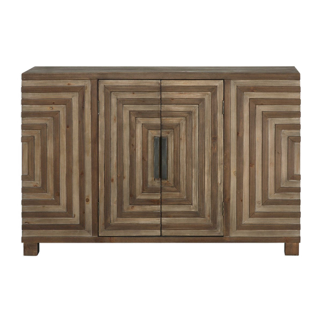 Layton Geometric Console Cabinet - Bombay Mercantile