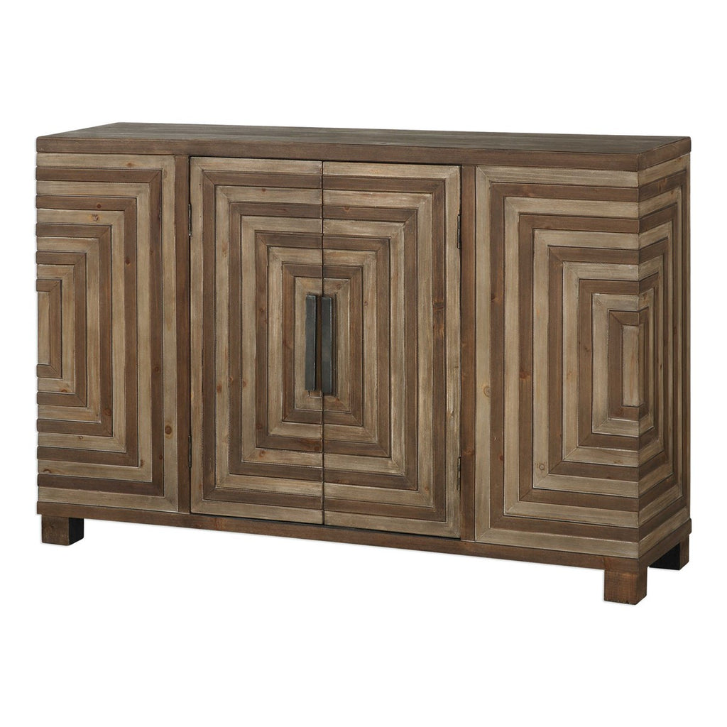 Layton Geometric Console Cabinet - Bombay Mercantile
