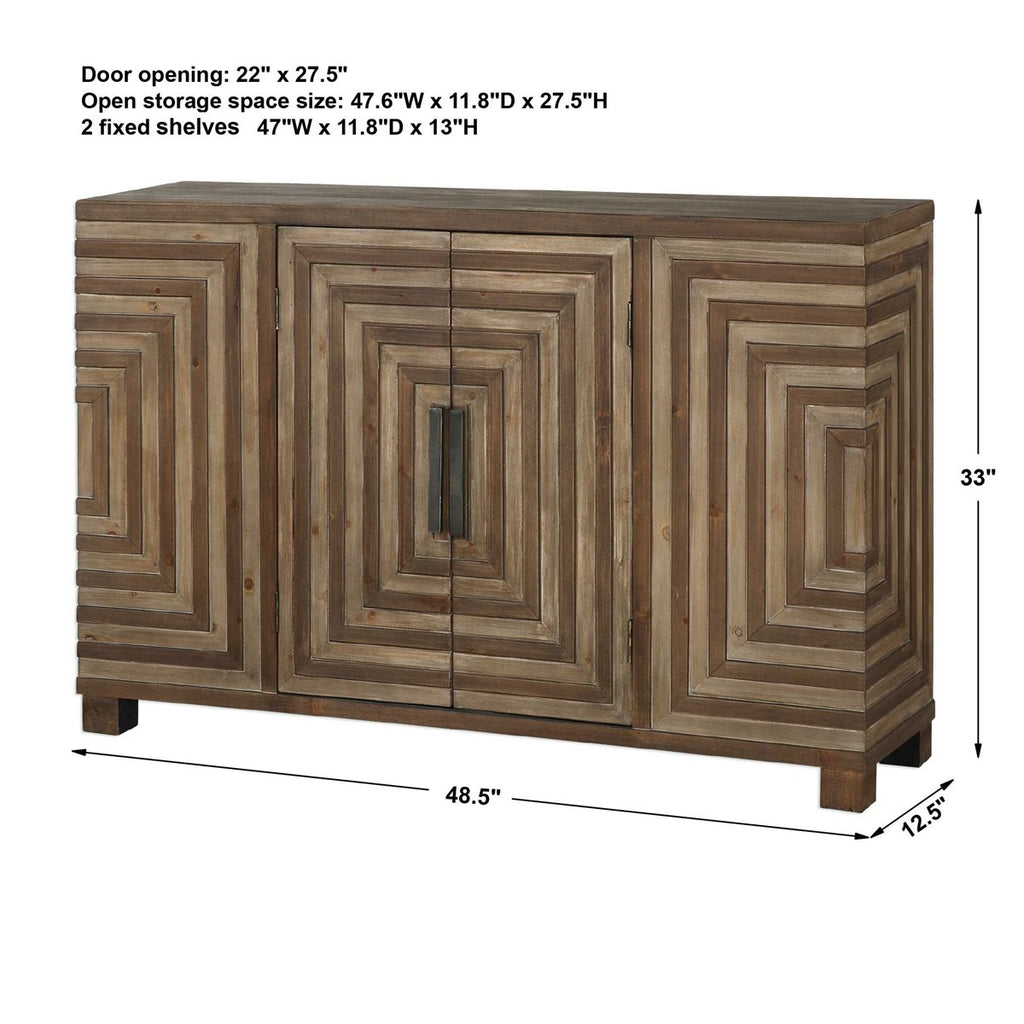 Layton Geometric Console Cabinet - Bombay Mercantile