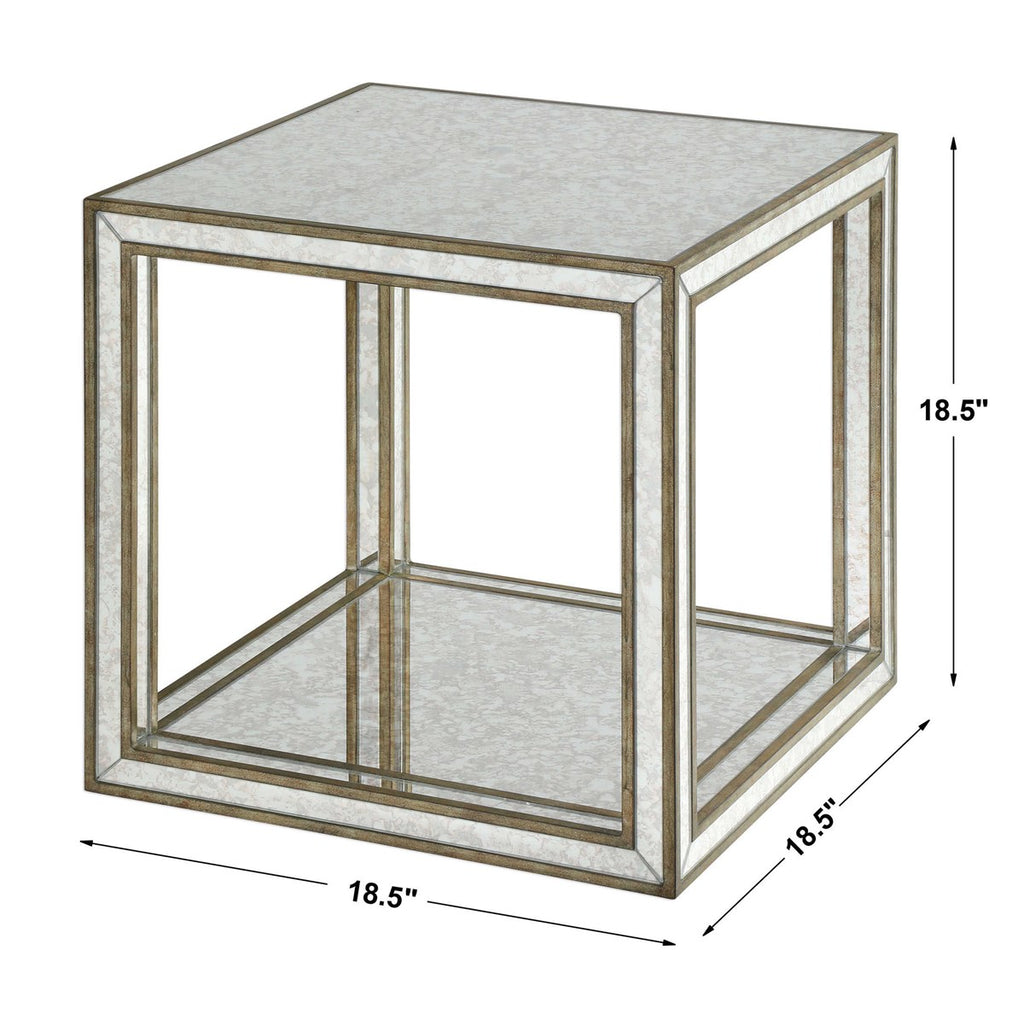 Julie Mirrored Accent Table - Bombay Mercantile