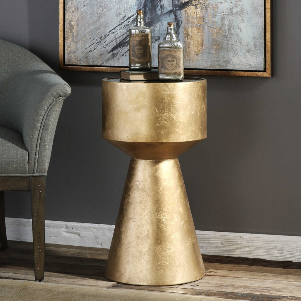 Veira Gold Accent Table - Bombay Mercantile