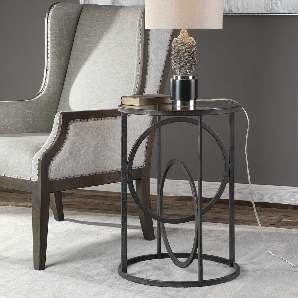 Lucien Iron Accent Table - Bombay Mercantile