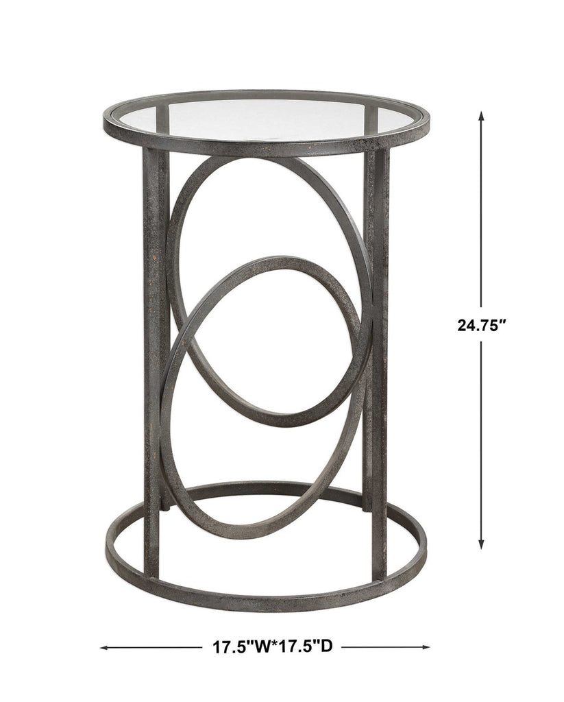Lucien Iron Accent Table - Bombay Mercantile