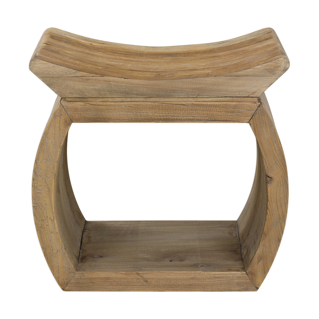 Connor Elm Accent Stool - Bombay Mercantile