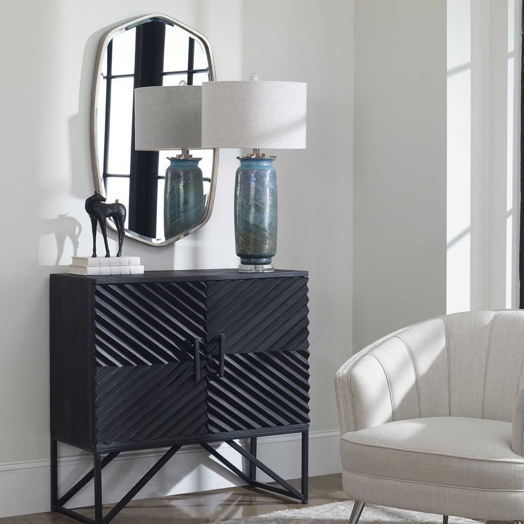 Zadie Ebony Accent Cabinet - Bombay Mercantile