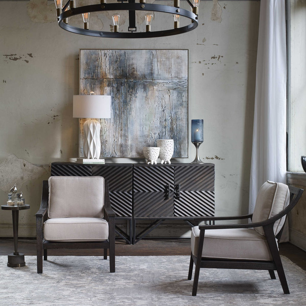 Zadie Ebony Accent Cabinet - Bombay Mercantile