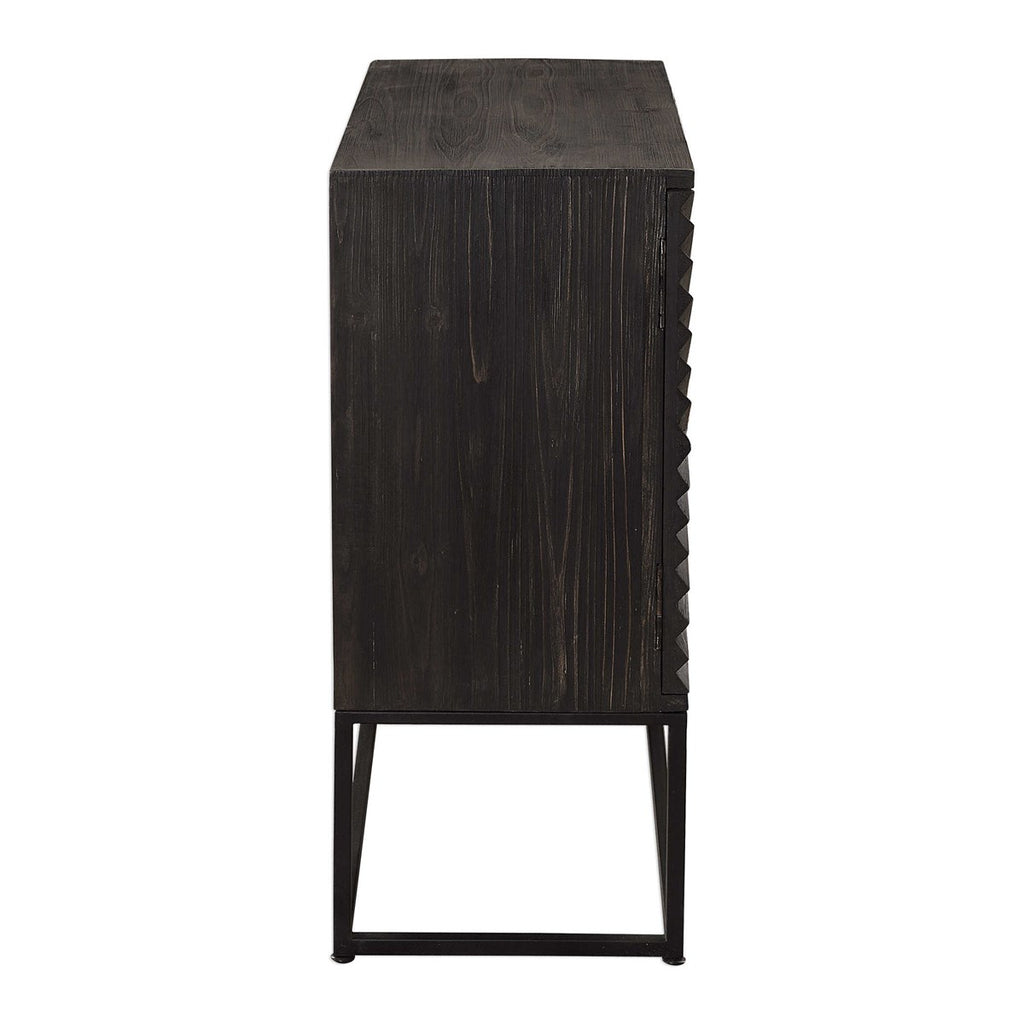 Zadie Ebony Accent Cabinet - Bombay Mercantile