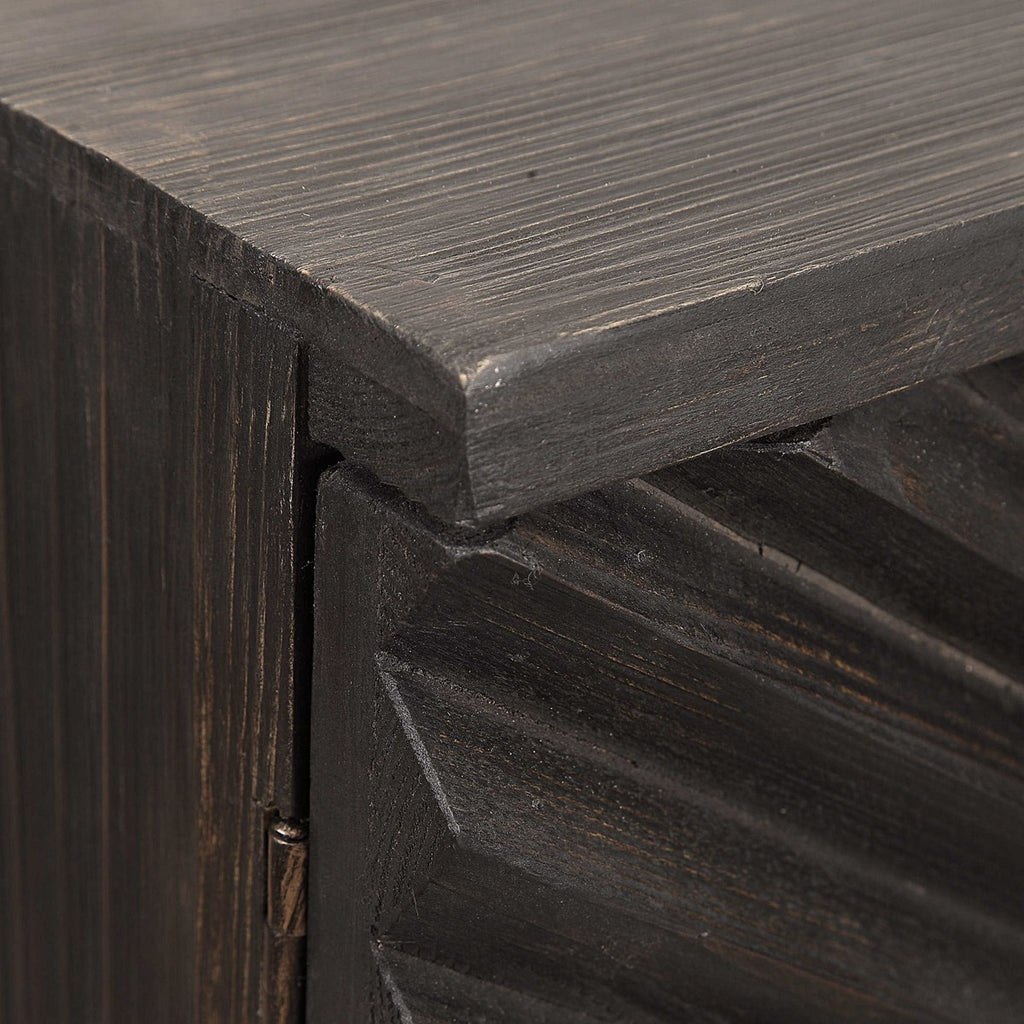 Zadie Ebony Accent Cabinet - Bombay Mercantile