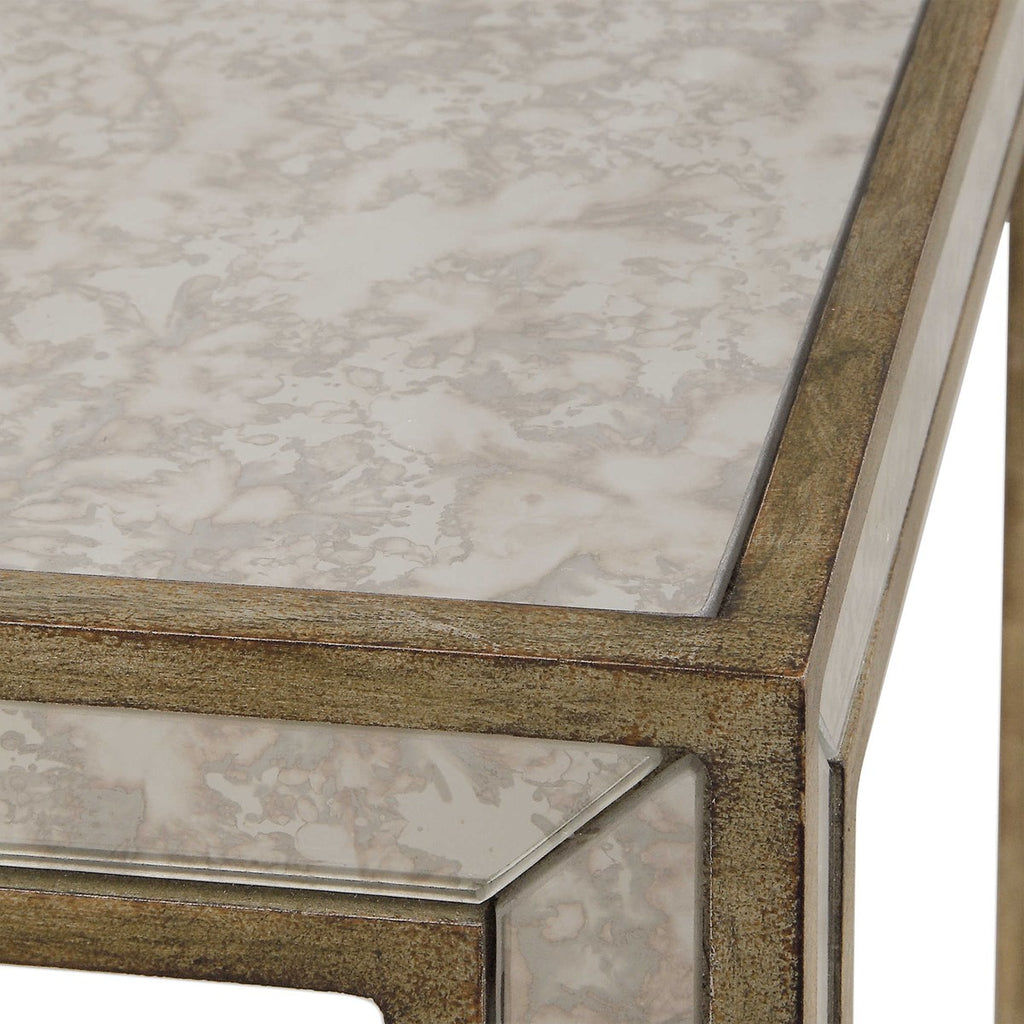 Julie Mirrored End Table - Bombay Mercantile