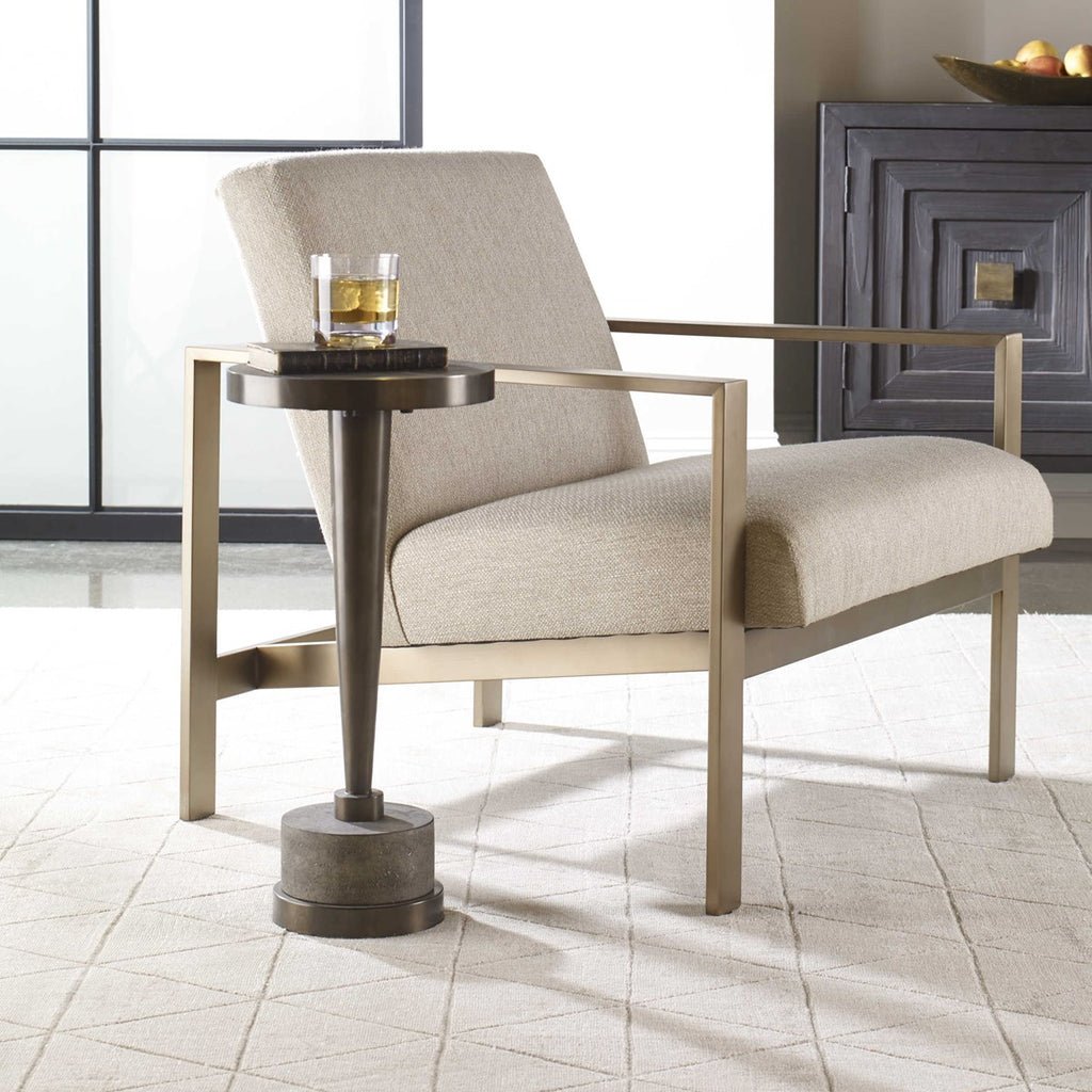 Masika Bronze Accent Table - Bombay Mercantile