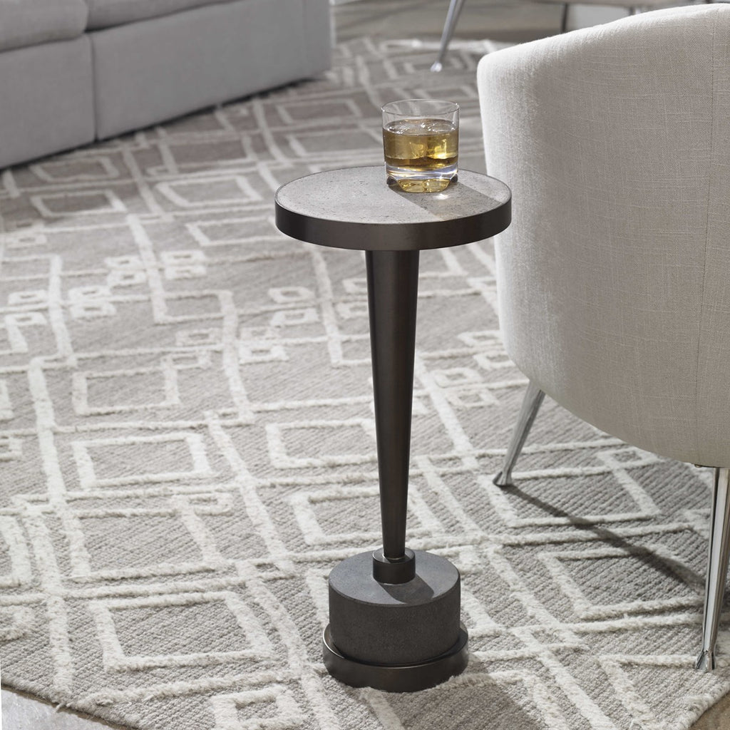 Masika Bronze Accent Table - Bombay Mercantile