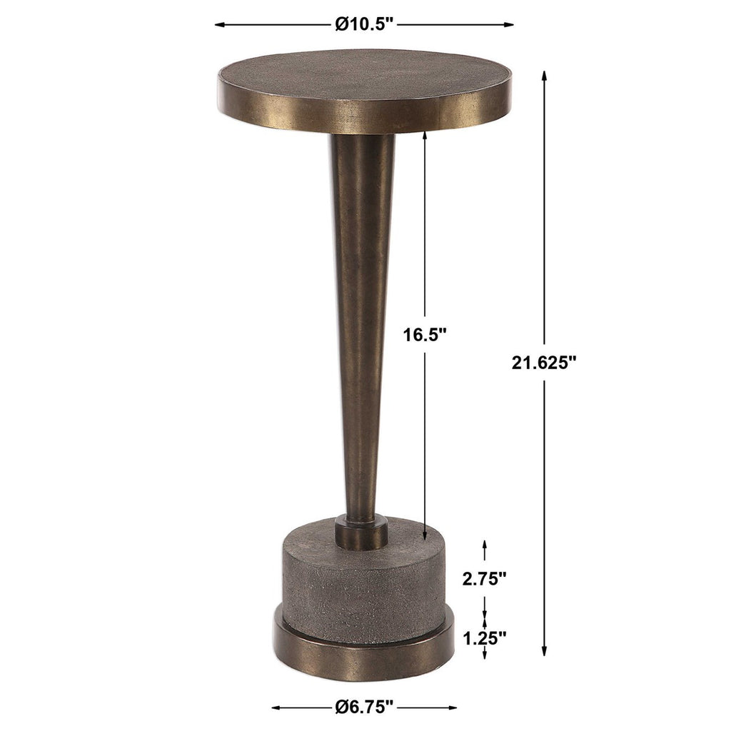 Masika Bronze Accent Table - Bombay Mercantile