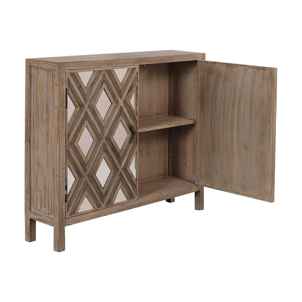 Tahira Mirrored Accent Cabinet - Bombay Mercantile
