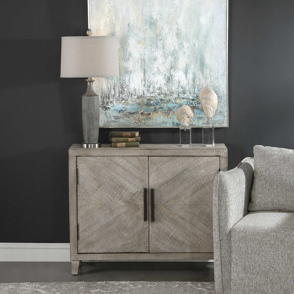 Adalind White Washed Accent Cabinet - Bombay Mercantile