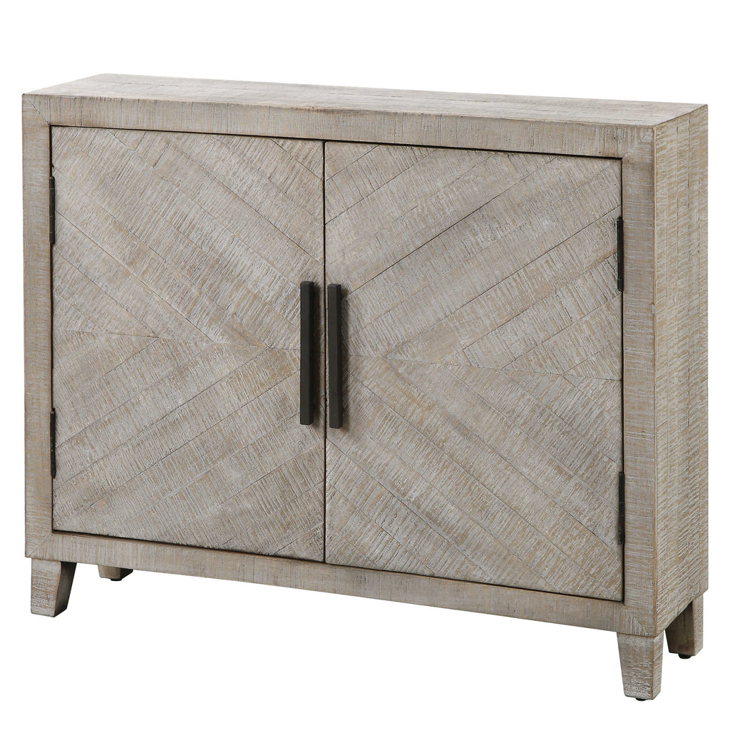 Adalind White Washed Accent Cabinet - Bombay Mercantile