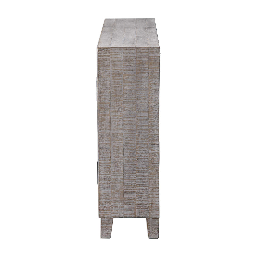Adalind White Washed Accent Cabinet - Bombay Mercantile
