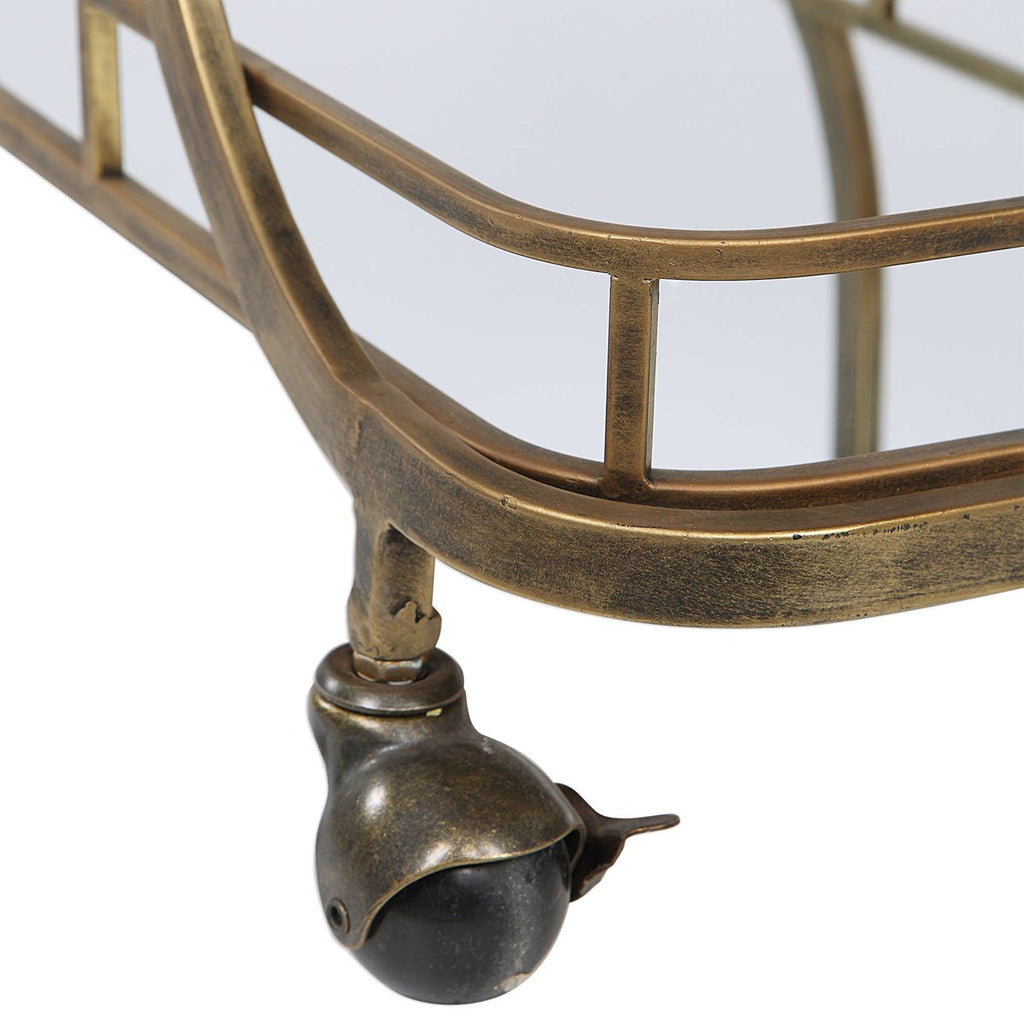 Stassi Gold Serving Cart - Bombay Mercantile