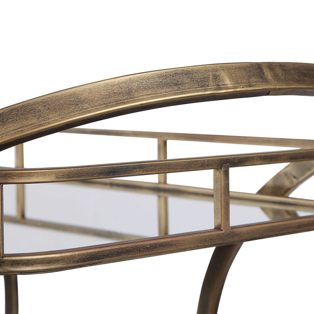 Stassi Gold Serving Cart - Bombay Mercantile